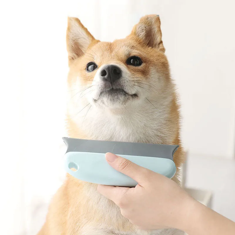 Щетка-Расческа для собак и кошек силиконовая Аксессуары удаления шерсти - купить