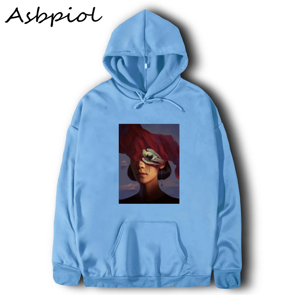 Harajuku Толстовка Женский пуловер с капюшоном топы женские толстовки Повседневная