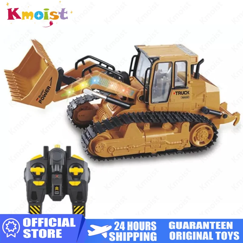 

RC Truck Bulldozer 1/16 Dumper Tractor Model Engineering Car Lighting Excavator Radio Controlled Toys For Boys Kids Xmas Gifts