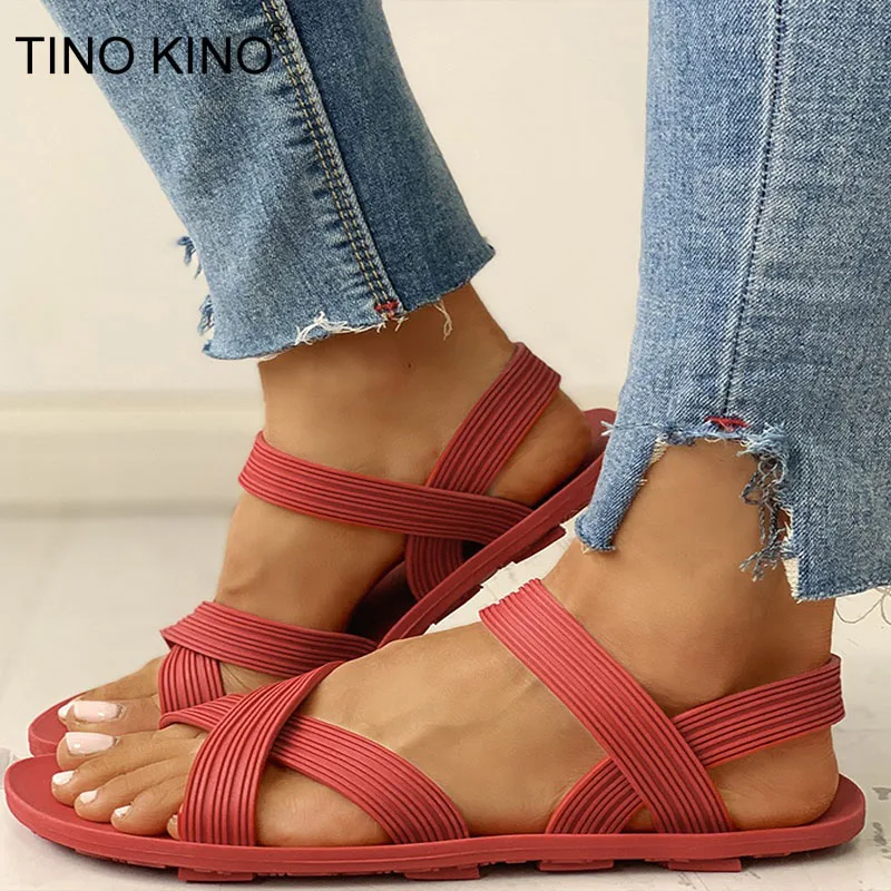 Женская летняя прозрачная обувь без шнуровки женские повседневные сандалии на