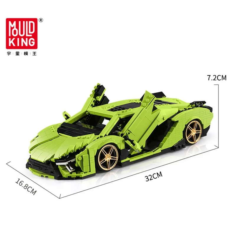 

2021 MOULD KING MOC Technic Car Model Lanmborghinings Super car model sets Building Blocks Bricks Kids DIY Toys Christmas Gifts