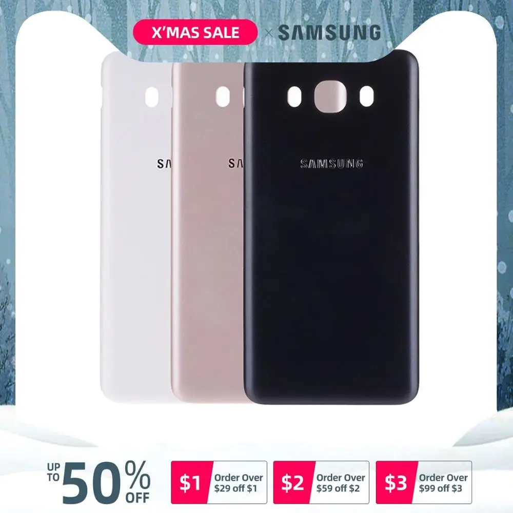 Батарея задняя крышка для Samsung Galaxy J7 j710 J710F J710FN сзади Корпус Батарея двери случае Запчасти для авто