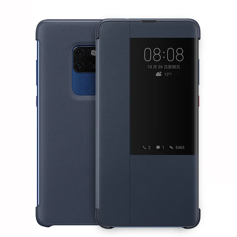 

Leather Flip Smart Window For Huawei Mate 20 Pro Lite Case Cover Smartphone P40PRO MATE30