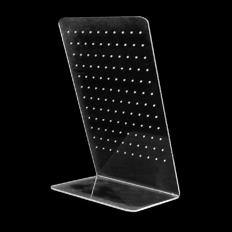 

120 Hole Acrylic Earring Holder Jewelry Storage Display Props Earring Hanger Jewelry Rack 10 Pcs