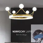 Новая современная роскошная Светодиодная потолочная люстра NORMICHY в скандинавском стиле, освещение с короной, детские светильники для спальни