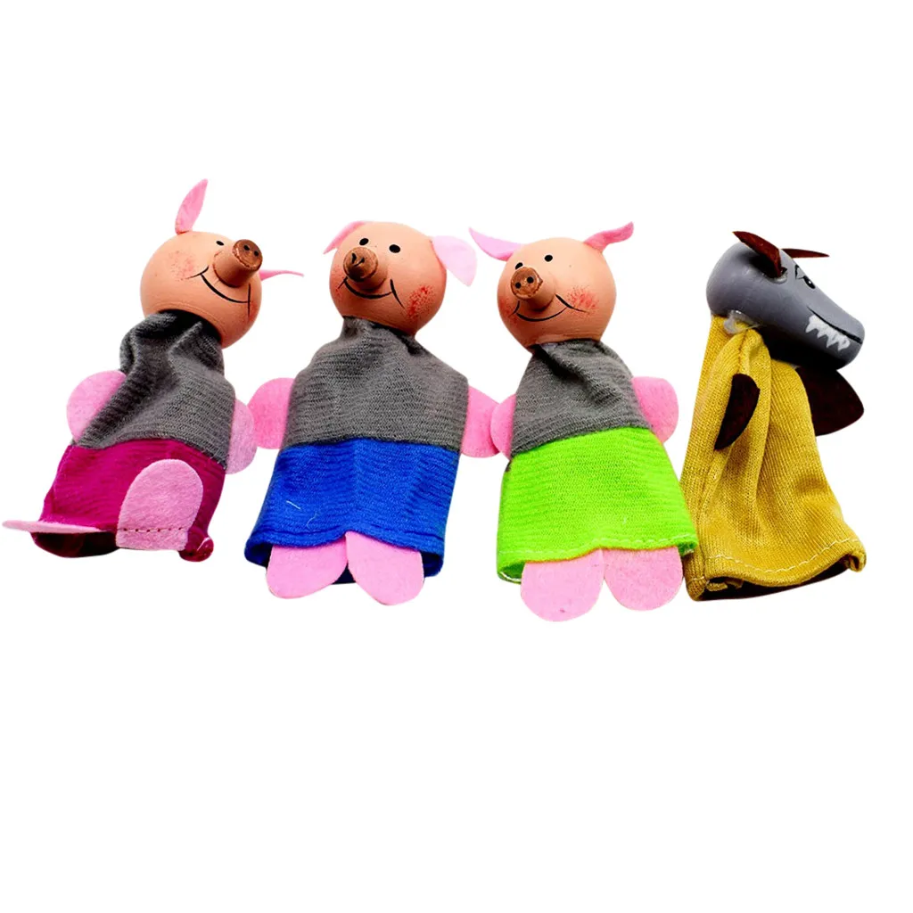 

4/5/6Pcs Finger Puppets Set Pacynki Doll Finger Family Puppets Toys For Kid Vingerpoppetjes Cute Mini Play set Christmas Gifts