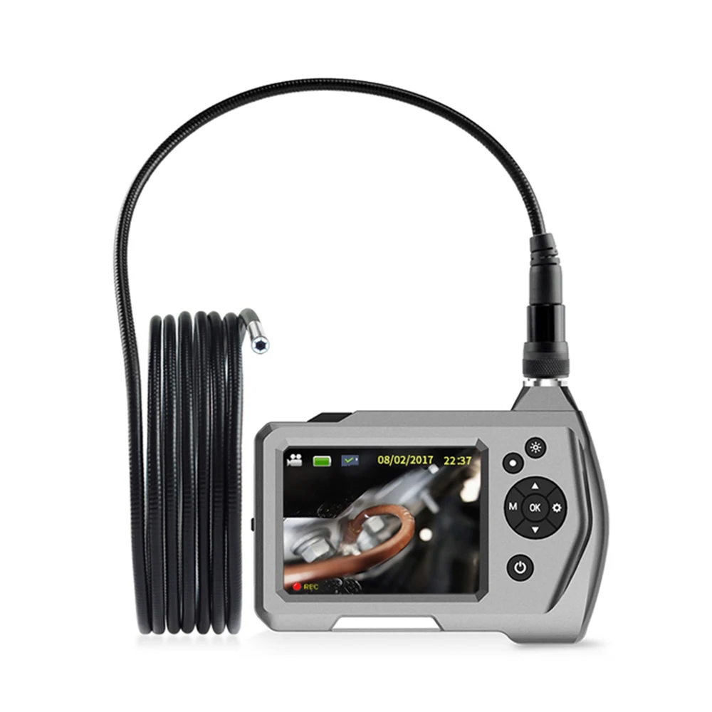 

3.5inch Industrial Endoscope Borescope Micro Inspection Camera Endoscope HD Borescope with LED Light Semi-Rigid Flexible Pipe