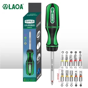 Набор отверток с храповым механизмом LAOA, 10 шт., Отвертки Phillips, слот, отвертки, Сделано в Тайване