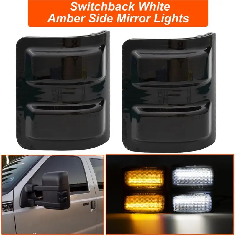 

2PCS Side Light Turn Signal Light for 2008-2016 F250 F350 F450 F550 Super Duty Running Light Turn Signal Waterproof Car Bulb