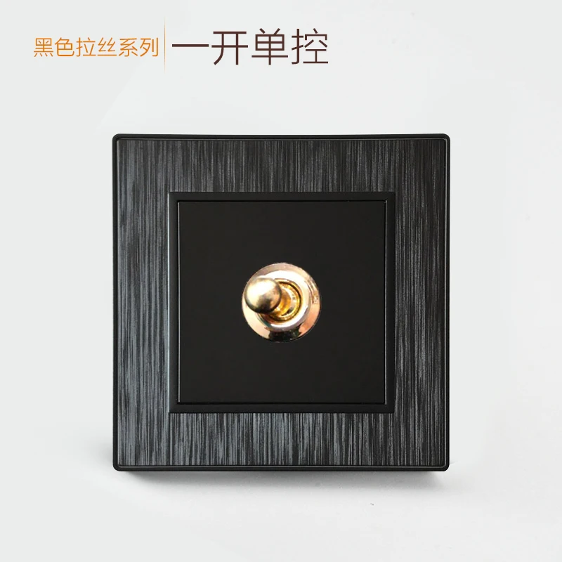 Черный матовый винтажный латунный рычажный переключатель CXFG 86 Лофт в