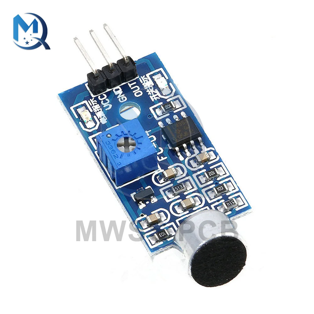 

3Pin Sound Detection Sensor Module Digital Ouput Intelligent Smart Voice Vehicle Robot Helicopter Airplane Boart Car For Arduino