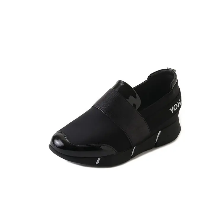 Mujer/женские слипоны; повседневные Мокасины на толстой мягкой подошве; Zapatillas; обувь на плоской подошве для отдыха; 698io - Цвет: Черный