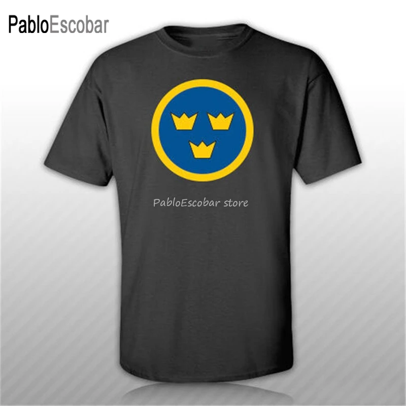 Фирменные Топы европейских размеров шведская футболка с круглым вырезом ВВС