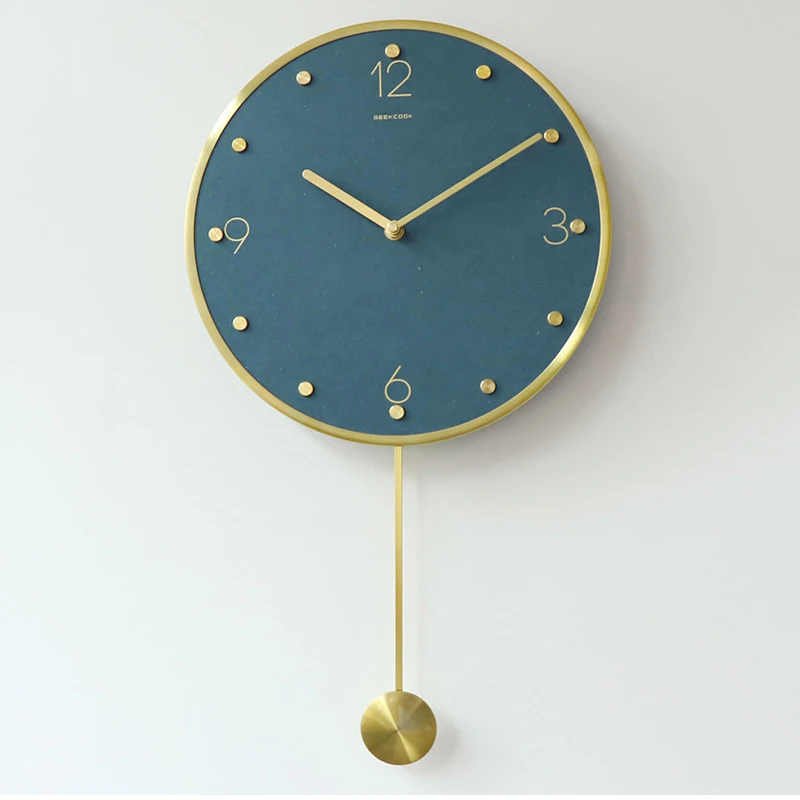 

Nordic Minimalist Wall Clock Light Luxury Pendulum Creative Wall Clocks Vintage Living Room Reloj De Pared Home Decor EB5WC