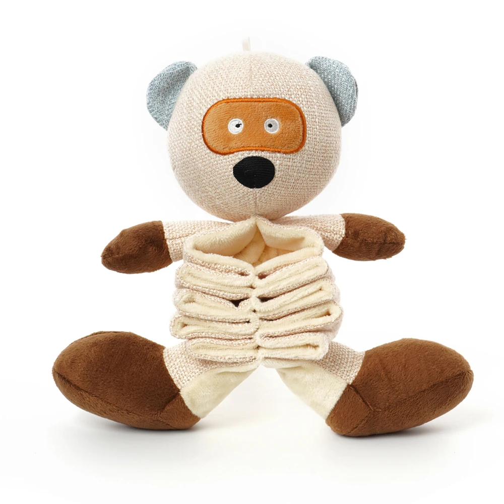 

Pet Dog Chew Squeeze Squeak Sound Toy Pet Puppy Chew Squeaky Plush Sound Toys Cute Cartoon Animal Plush Toy For Dog Toys