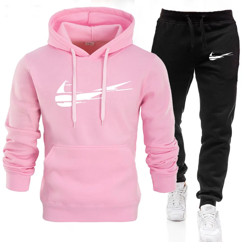 

New Autumn Men's Sets hoodies+Pants Harajuku Sport Suits Casual Men/Women Sweatshirts Tracksuit 2020 Brand Sportswear