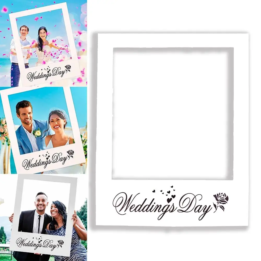 Фото реквизит Роза Photo Booth Prop Frame свадебное украшение невесты подарок леди Big Paper |