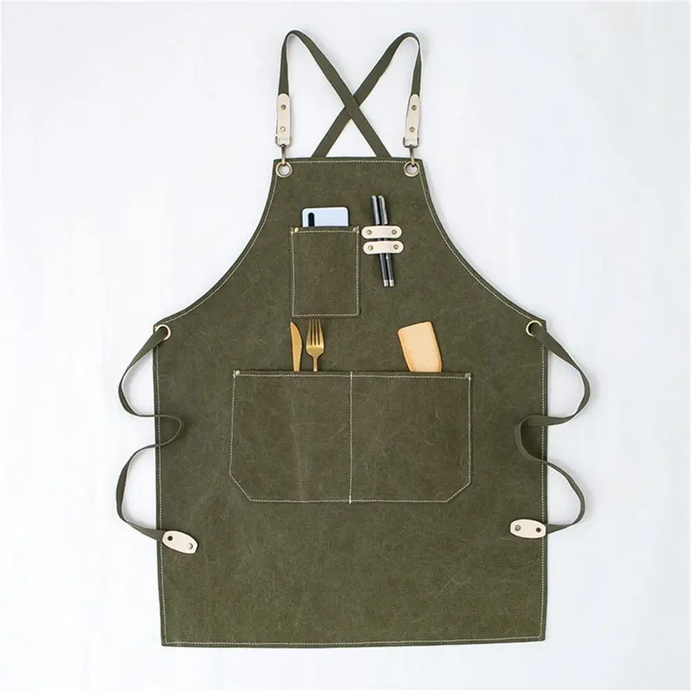 

Durable Ladies Fashion Kitchen Apron Garden Apron Polyester Cotton Anti-Wrinkle