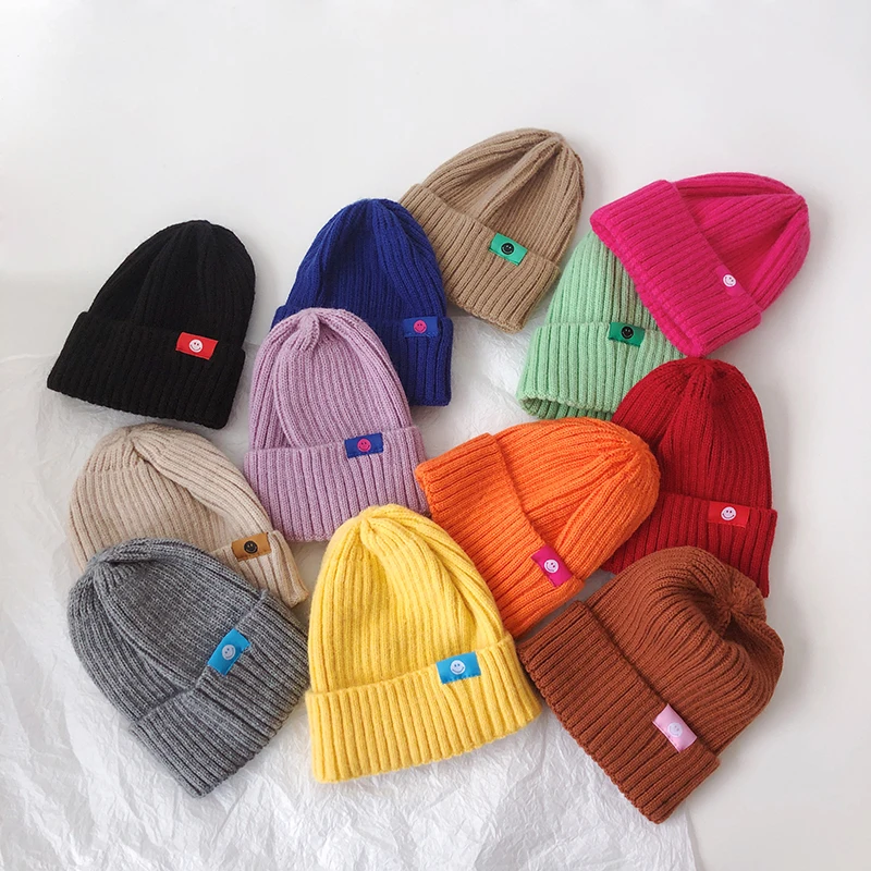 Шапка детская вязаная осенне-зимняя 12 цветов | Детская одежда и обувь