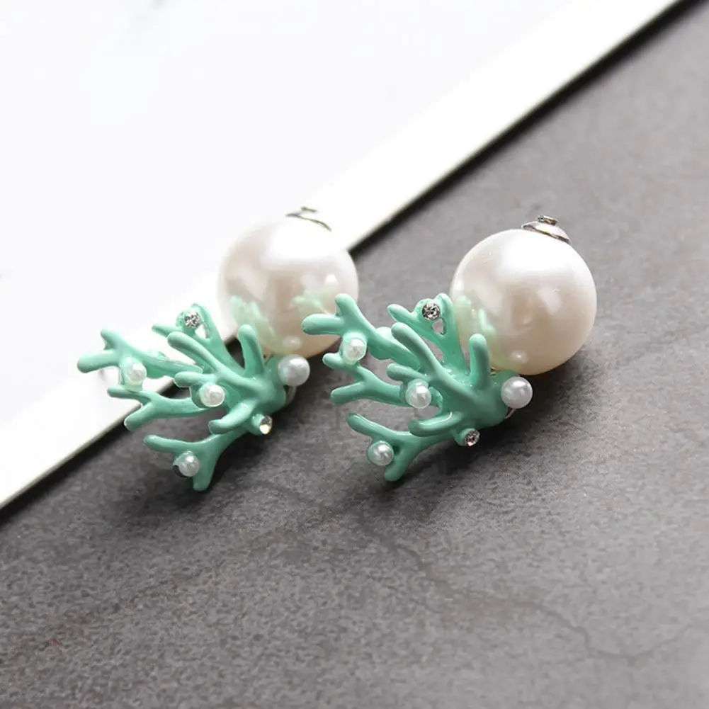 

1 Pair Elegant Earrings Stylish Comfortable Cute Exquisite Imitation Pearl Stud Earrings for Party Stud Earrings Ear Studs
