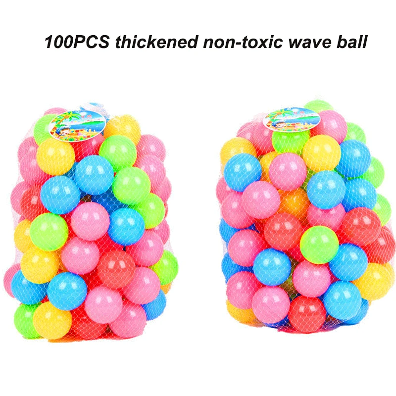 100PCS balls Портативный складной детский игровой забор небольшой комбинированный парк развлечений Крытый открытый детские игрушки парк развлечений - Цвет: 100PCS balls