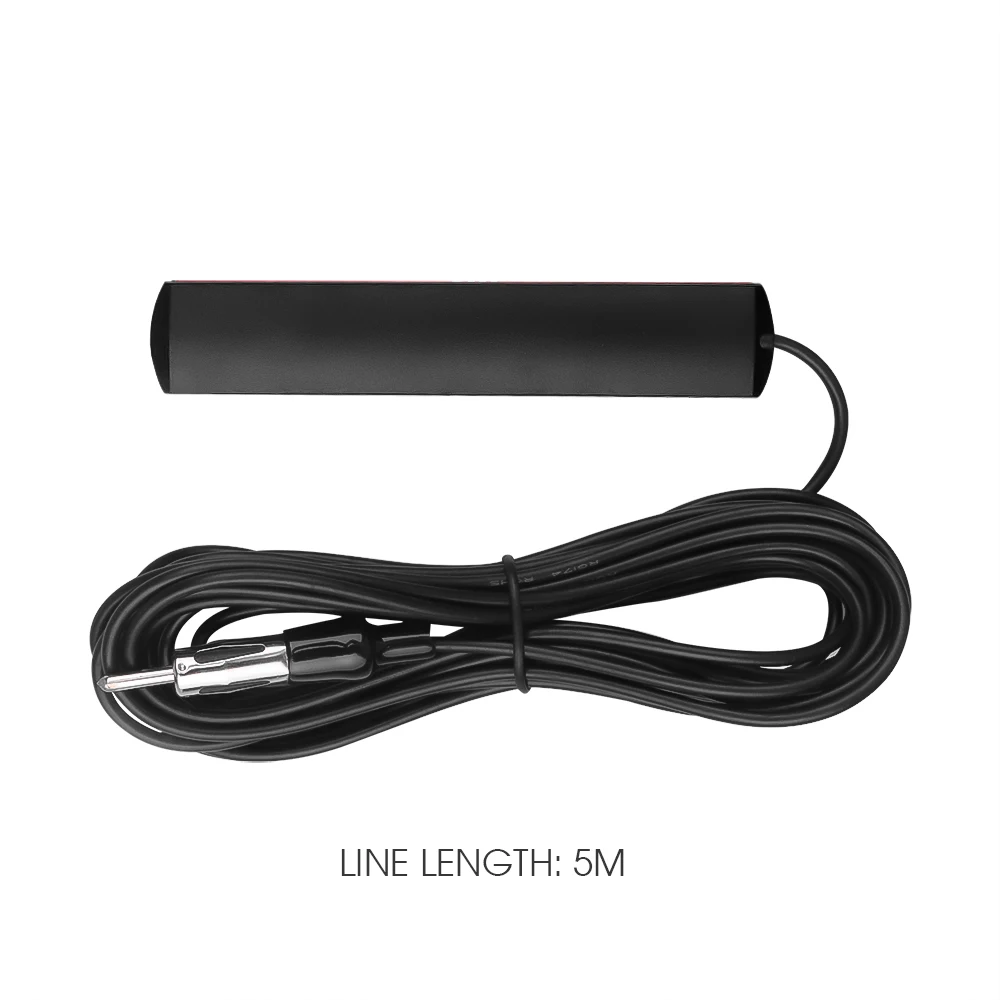 Auto 5M FM signal extension Car Radio Amplifier Patch Antenna Aerial booster With 3M sticky Stability Signal Cable 80 - 120MH | Автомобили