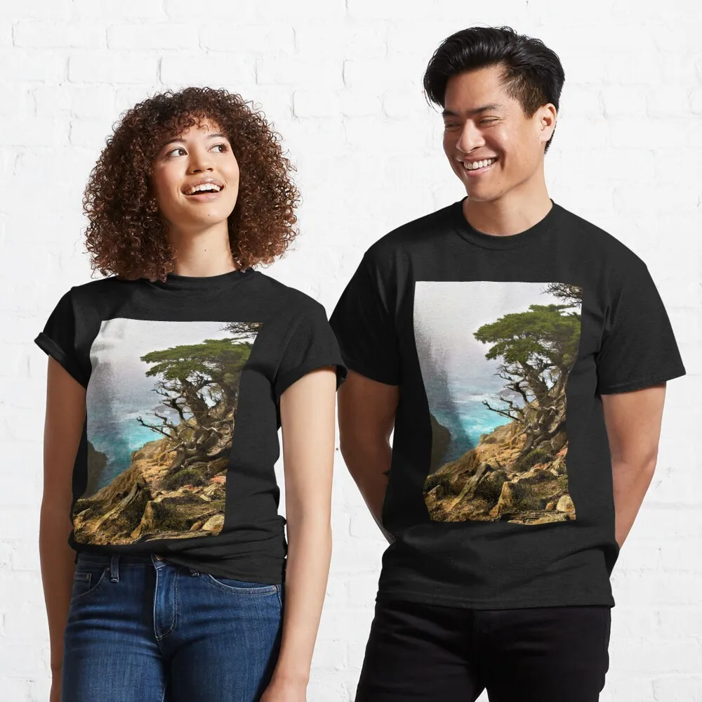 

Tops T Shirt Women Old Cypress by the Sea Classic T-Shirt