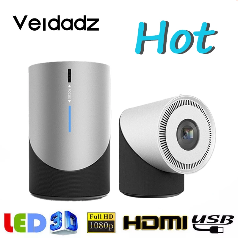 

VEIDADZ S211 Wireless Sync Display Mini Portable DLP Projector 1080P HD Home Theater With HDMI USB TF Media Player