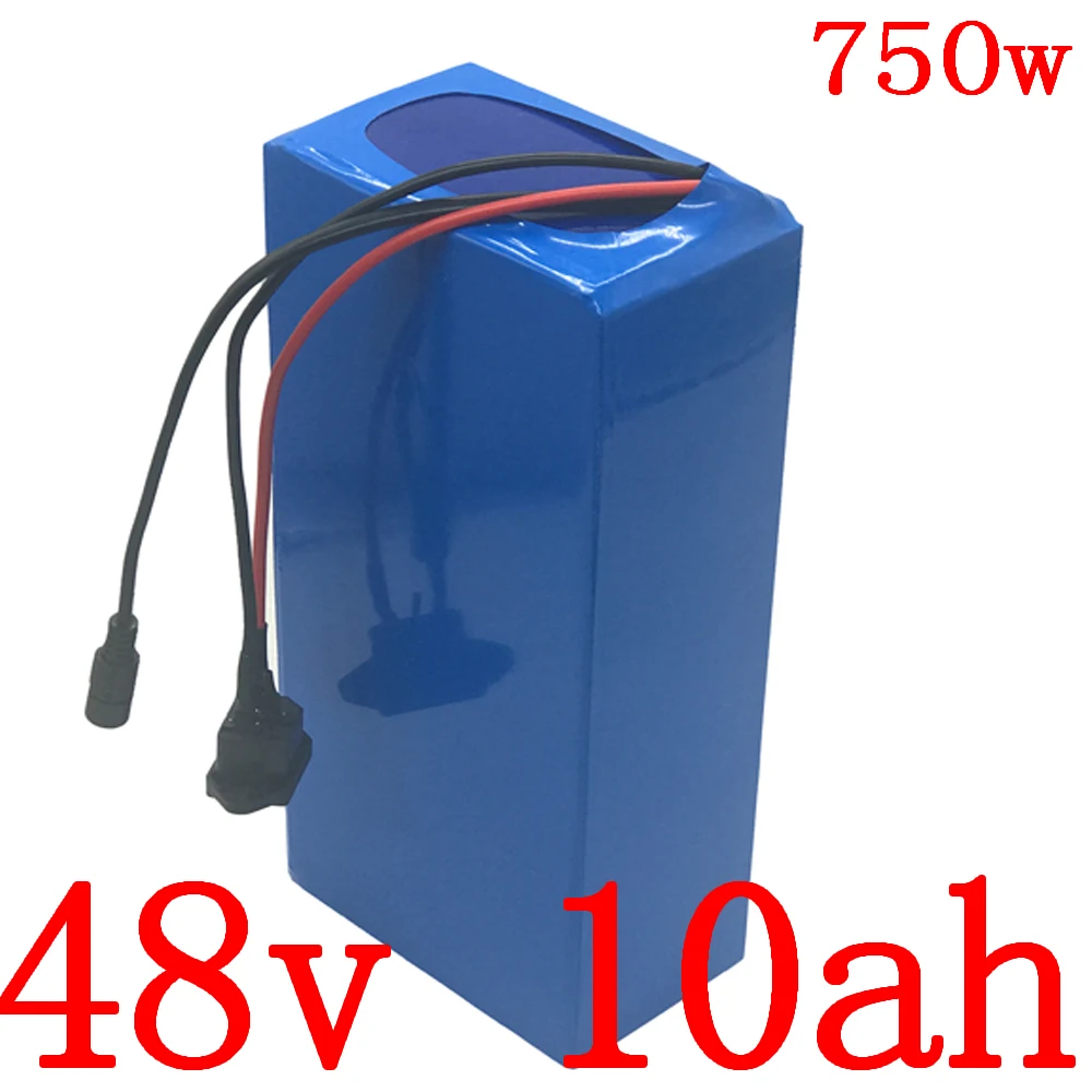 

48V battery pack 48V 10AH electric bike battery 48v 10ah lithium battery for 48V 500W 750W ebike motor with 20A BMS +2A charger