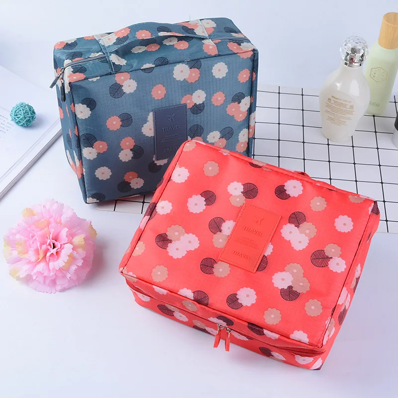

Oxford Cloth Waterproof Wash Bag Large-Capacity Travel Storage Bag Girl Gift Simple Portable Lady Multifunction Cosmetic Bag