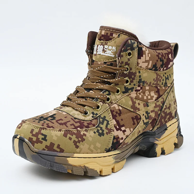 

Winter Tactical Men Snow Boots Camouflage Warm Cotton Army Shoes Trainer Footwear Mens Military Ankle Boot