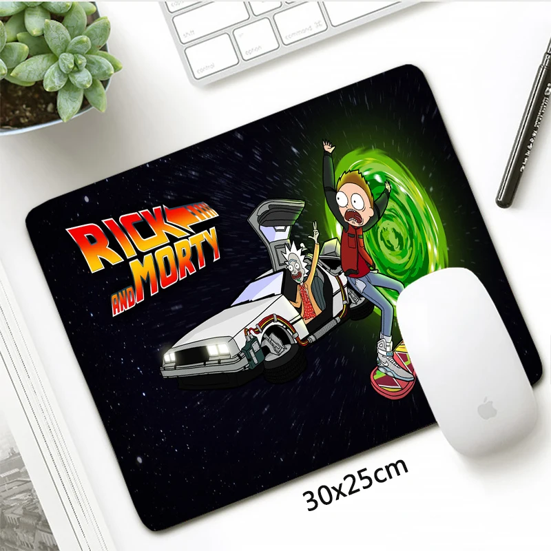SIANCS Super Cool Rick And Morty Mouse Pad Hot Anime Gaming Mousepad Computer Keyboard pad Rubber Locking Edge Laptop Desk Mats