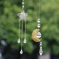 moon sun catcher hanging suncatchers crystal rainbow maker chandelier pendant garden hanging prisms ornament for home cars decor