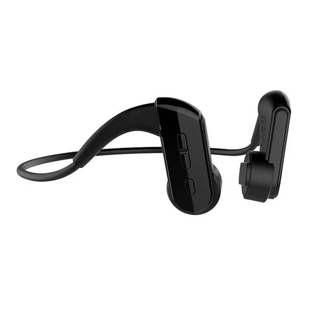 E3 беспроводные Bluetooth наушники Гарнитура костной проводимости Спортивная Беговая гарнитура IP66 Водонепроницаемая гарнитура(для Iphone Android IOS - Цвет: Black