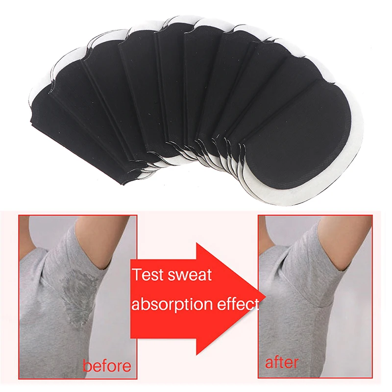 

6/10/20PCSBlack Disposable Underarm Shirt Antiperspirant Protection From Sweat Pads Deodorant Armpit Absorbent Pads