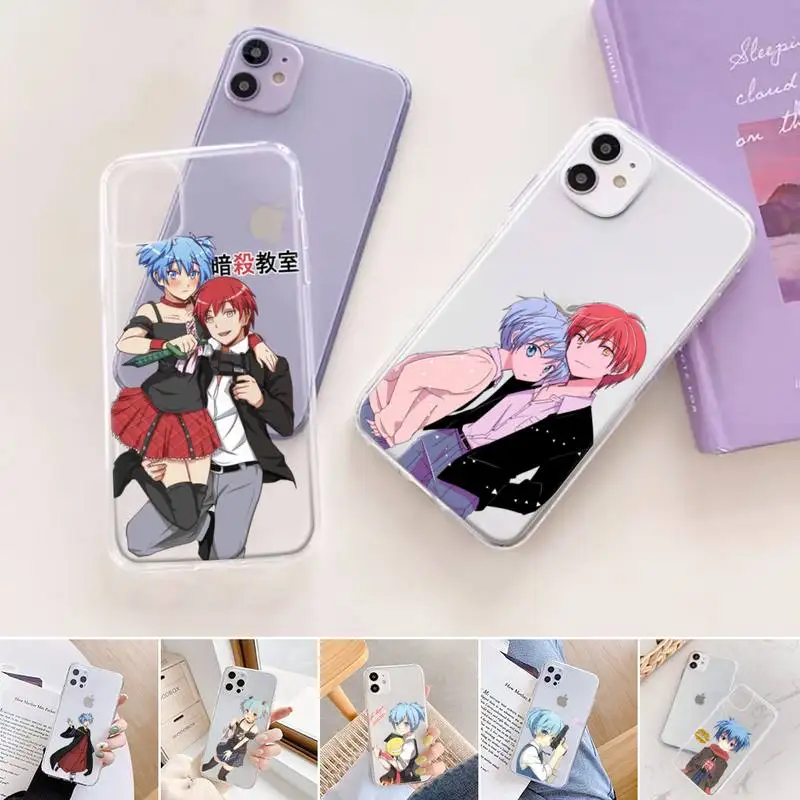 

Assassination Classroom 1 Phone Case For iphone 12 11 mini x xs xr pro max 8 7 6s 6 5 5s 5c se plus Transparent soft