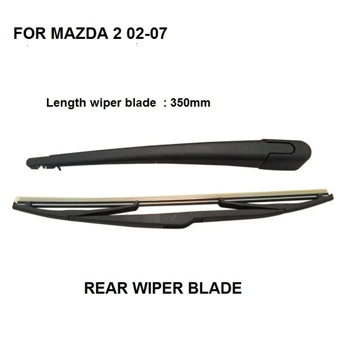 

FOR MAZDA 2 DY REAR WINDSCREEN WIPER ARM AND BLADE SET BRAND NEW 2002-2007