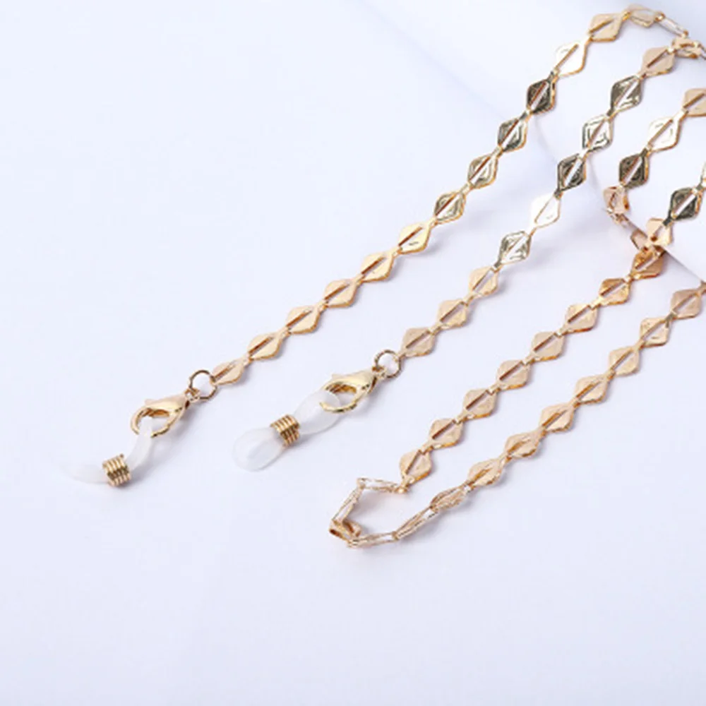 

70cm Glass Chain Face Mask Chain Necklace Strap Non-slip Eyeglass Holder Cord Neck Sunglass Strap Chain For Unisex