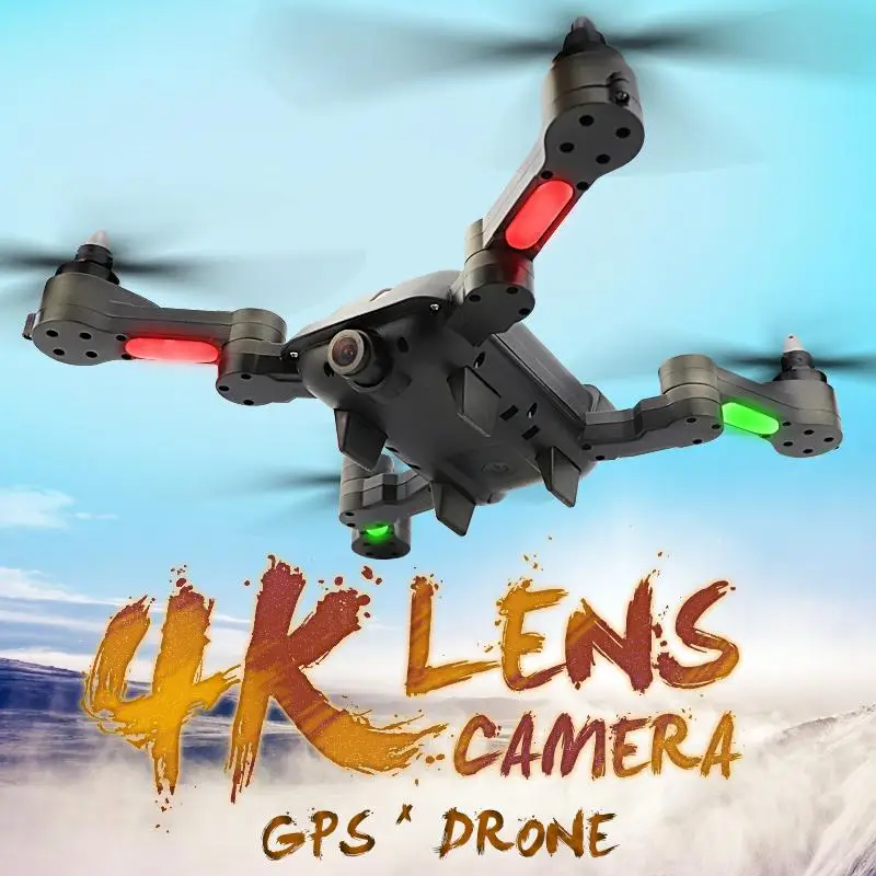Дрон GPS 2020 Новый X28 WIFI FPV мини с широкоугольной HD 4K камерой режим удержания высоты RC