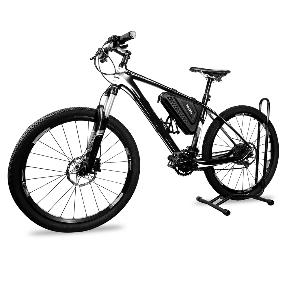 

WILD MAN Bicycle Bags MTB Bike Mobile Phone Case Hard Shell Rainproof Frame Front Head Top Tube Triangle Pouch Cycling Supplies