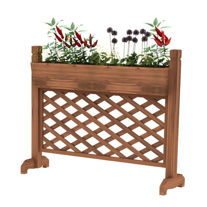 Ресторана кафе твердой древесины перегородка для ограждения открытый двор сетка