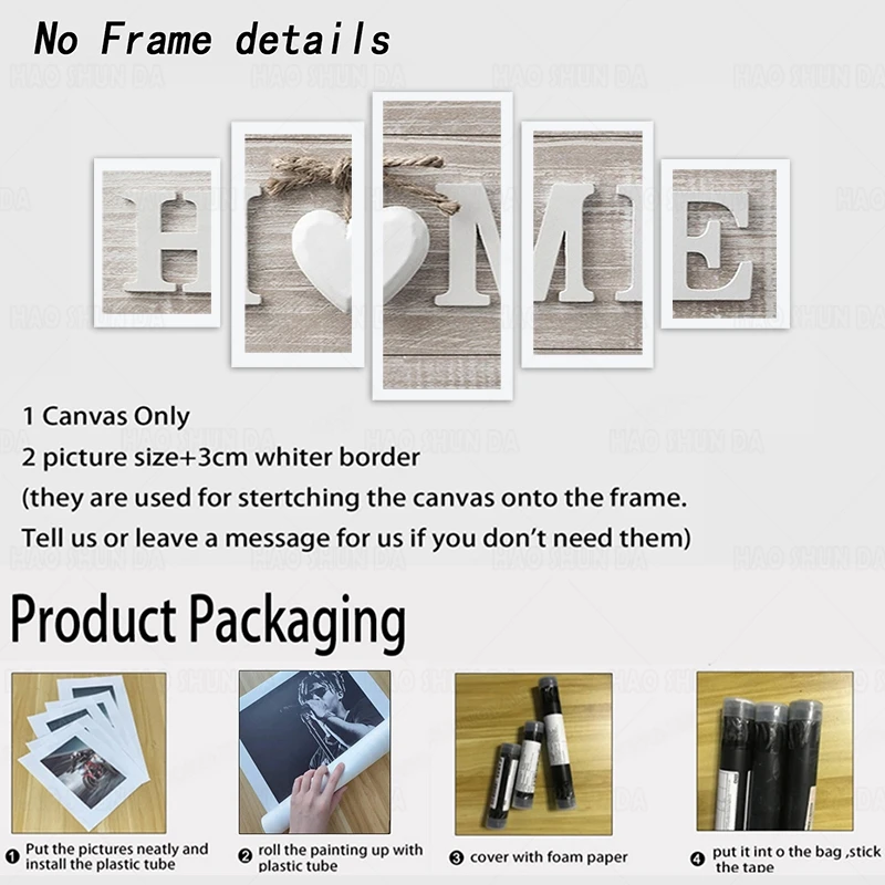 5 шт. Будда холст настенная живопись для спальни Декор Современный Орхидея бамбук