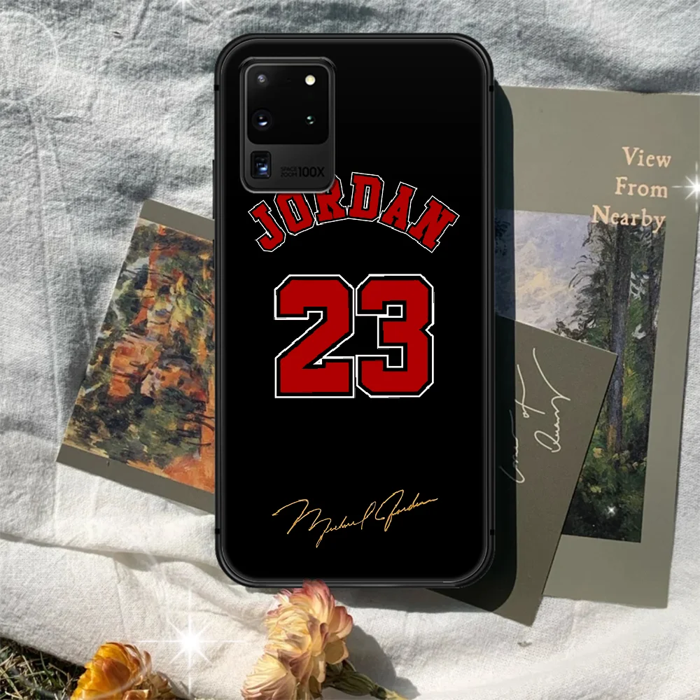 

Michael Jordan Phone Case Cover Hull For Samsung Galaxy S 7 8 9 10 e 20 FE edge uitra plus Note 9 10 20 black Cell Luxury Funda