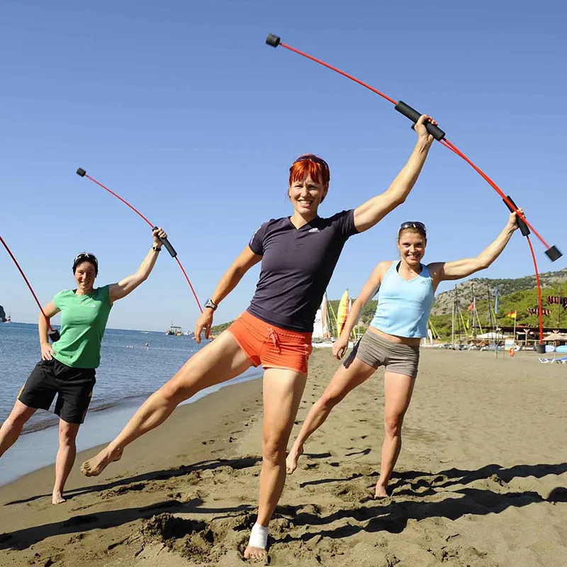 

Feilishi Rod Multi-Function Training Stick Phyllis Fitness Elastic Rod Fitness Exercise Elastic Removable Stick Gym Accessorie