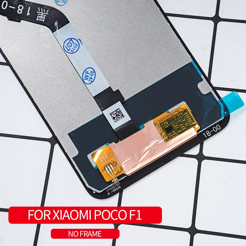 Оригинальный ЖК-дисплей 6 18 дюйма для XIAOMI Pocophone F1 сенсорный экран с рамкой