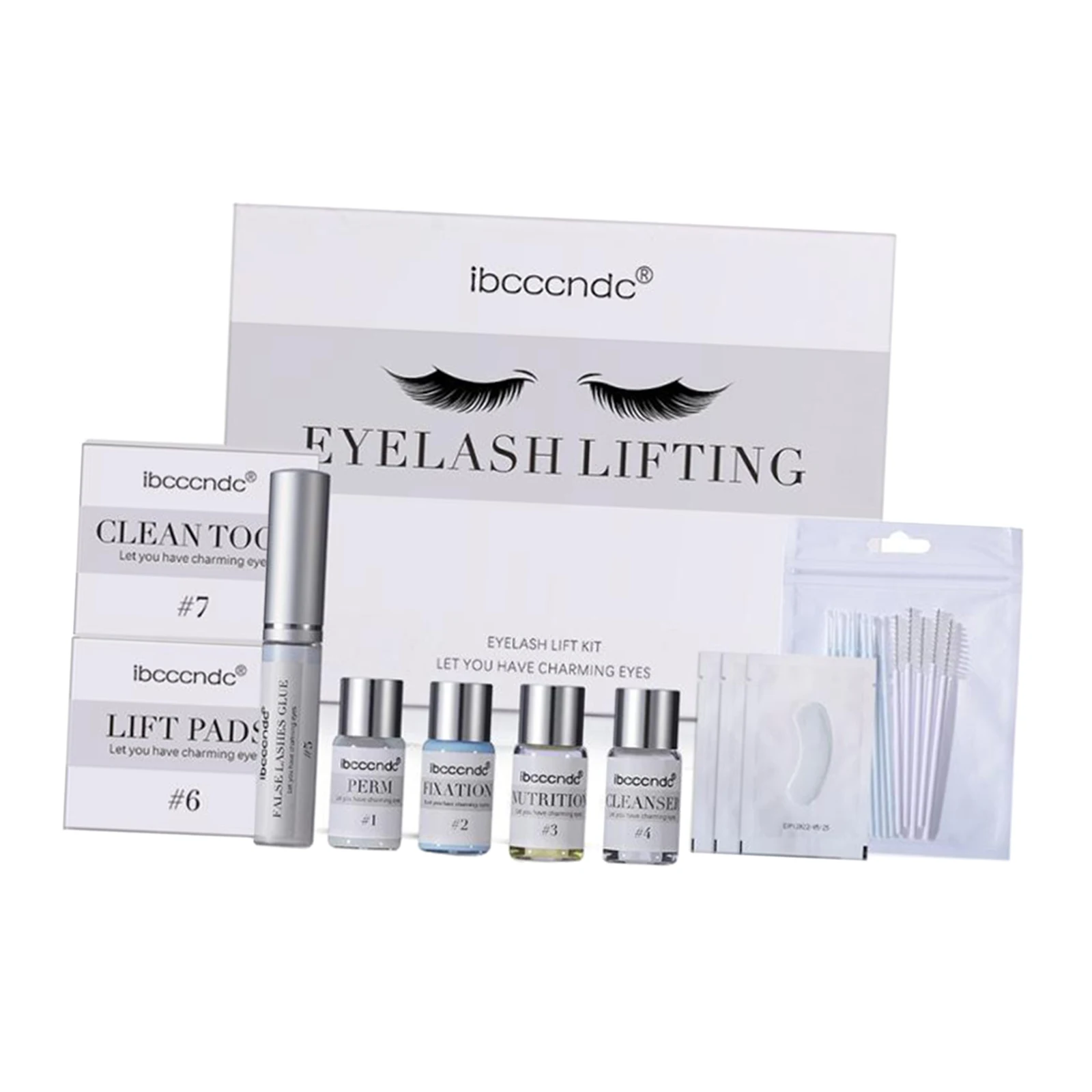 

DIY Eyelash Brows Extensions Perming Curling Kit Professional Semi-Permanent