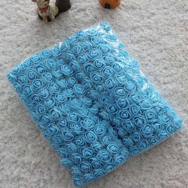 144 шт. Мини искусственная пена роза цветок букет свадебный украшение Скрапбукинг