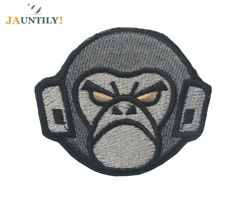 Горячая Распродажа тканевый вышитый значок нашивка с животными обезьяны военные