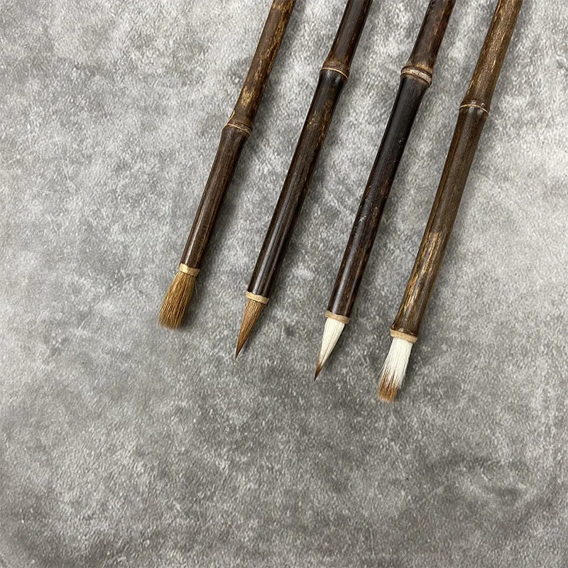 Тонкая фиолетовая бамбуковая щетка для волос с волком взрослых чистая Волчья