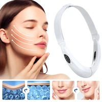 newest face lift device massager for face ems microcurrent v face slimming bandage led light reduce double chin beauty apparatus